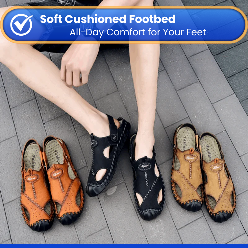 Genuine Leather Sandals | RAVIN