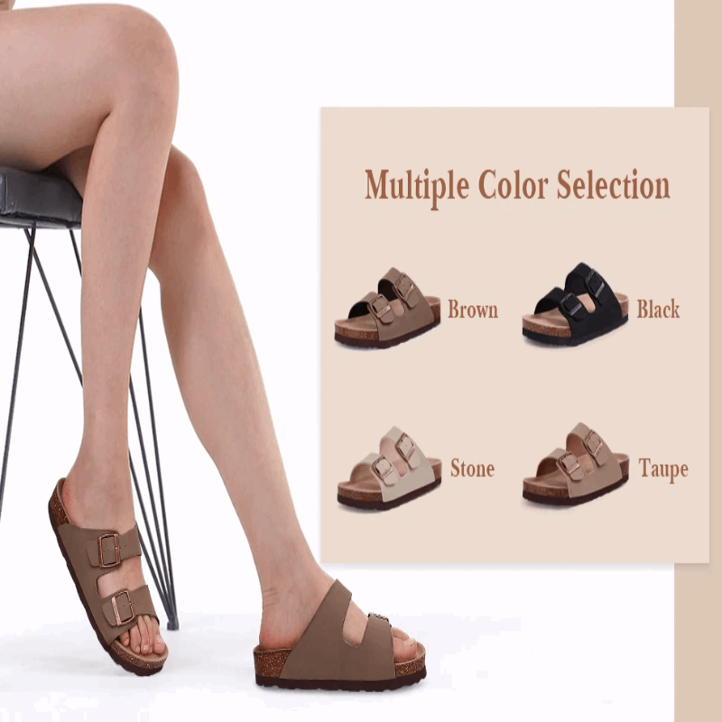 Cork Slide Sandals | ROXEL