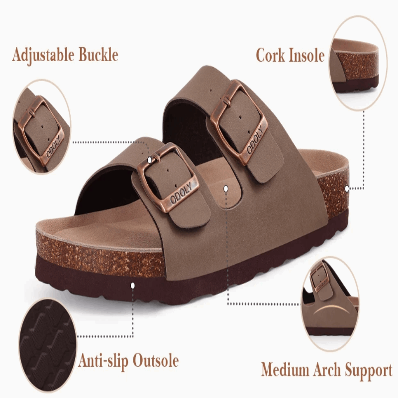 Cork Slide Sandals | ROXEL