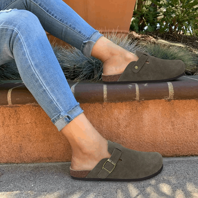 Cork Mule Sandals | DEXVIA