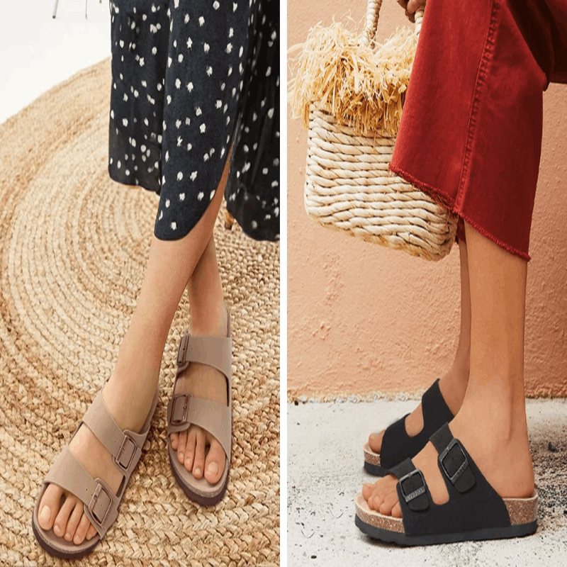 Cork Slide Sandals | ROXEL