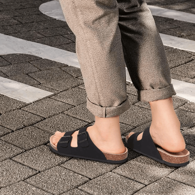 Cork Slide Sandals | ROXEL