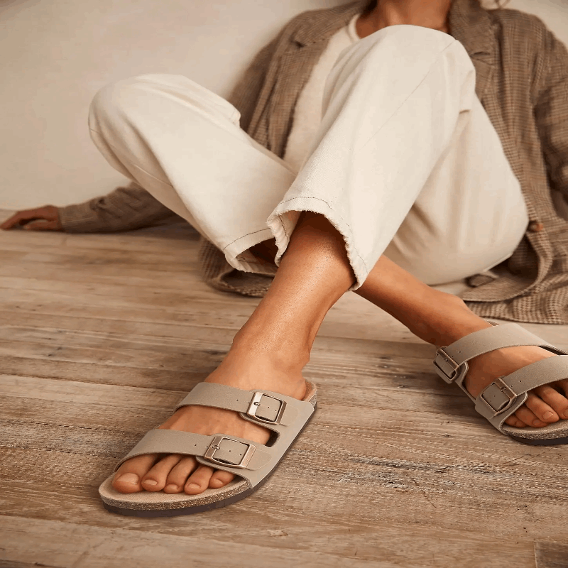 Cork Slide Sandals | ROXEL