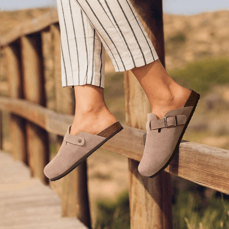 Cork Mule Sandals | DEXVIA